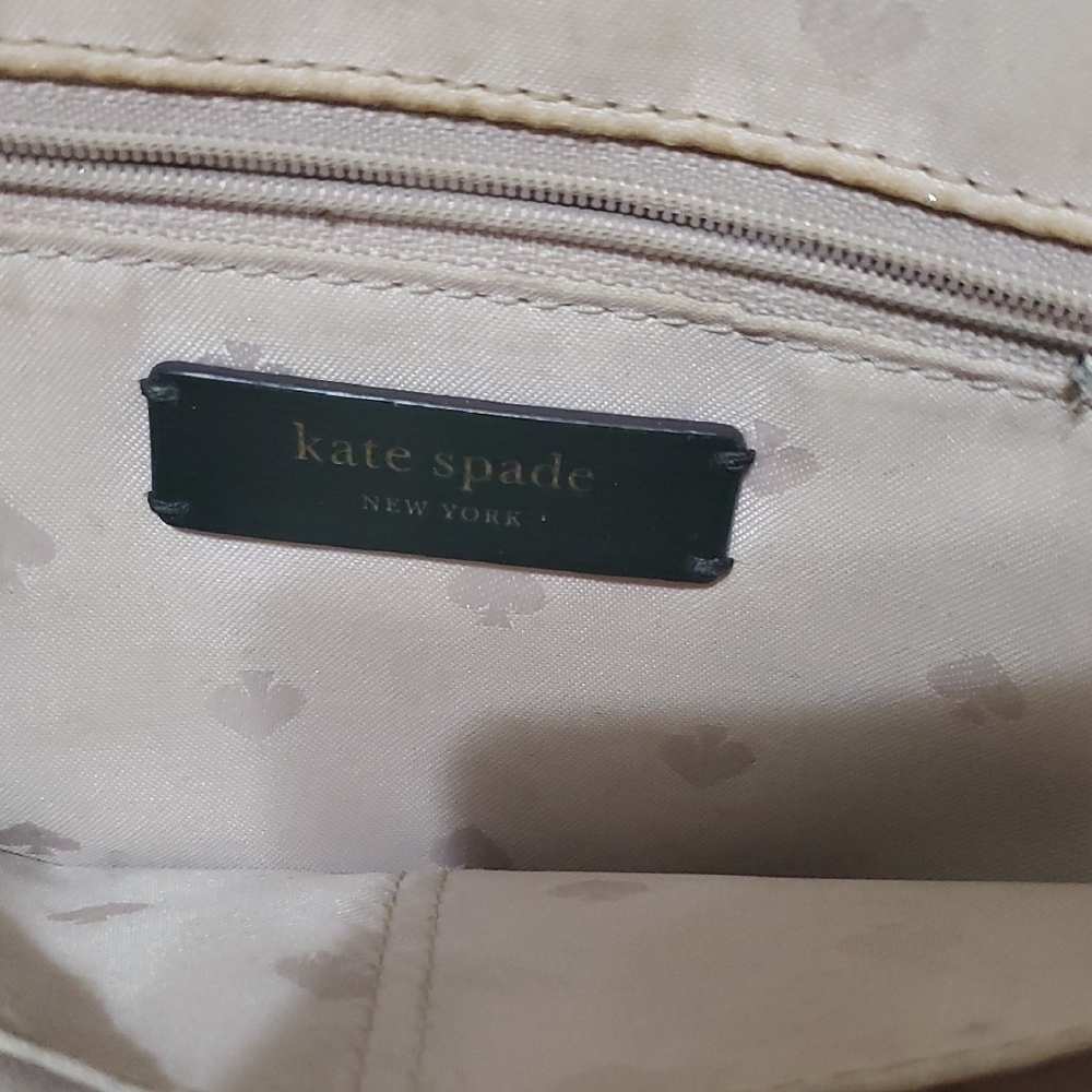 Kate Spade Shiny Dark Green Tote - Picture 2 of 6